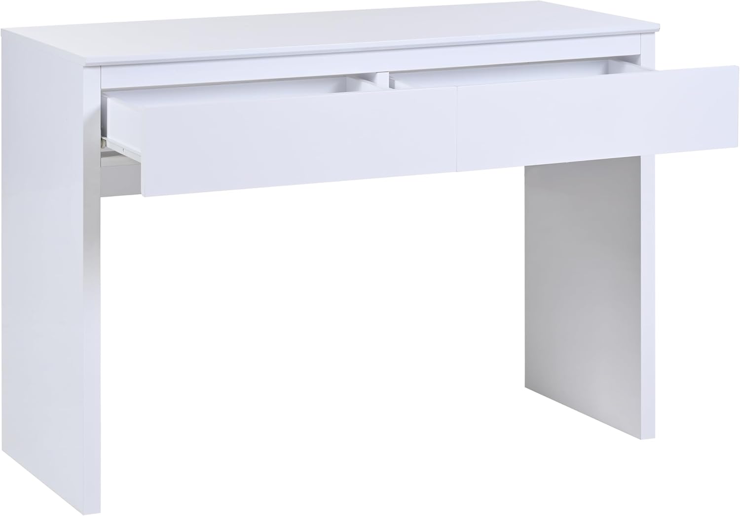 Modern Minimalist Two Drawer Dressing Table with Mirror and Storage Space, Suitable for bedrooms, Dressing Tables, and Offices