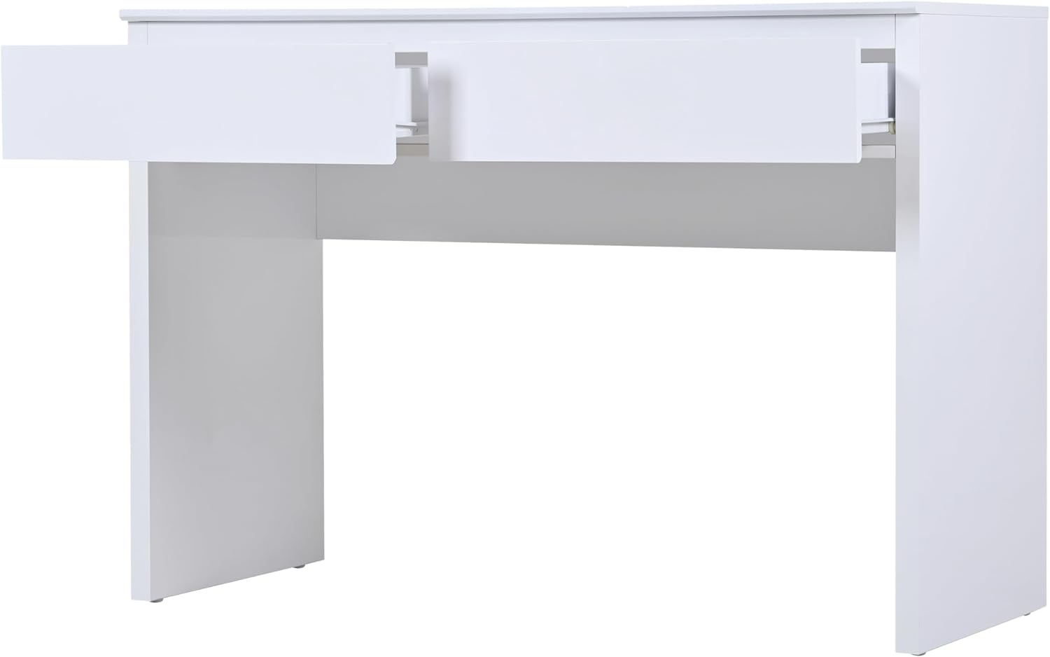 Modern Minimalist Two Drawer Dressing Table with Mirror and Storage Space, Suitable for bedrooms, Dressing Tables, and Offices