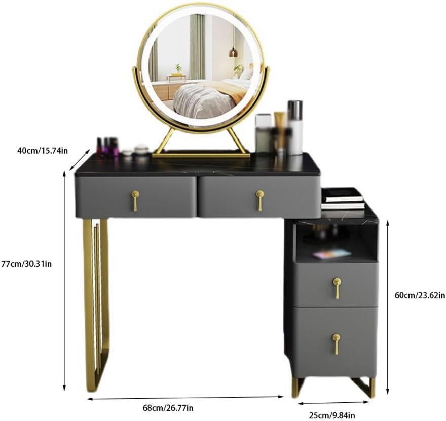 Vanity Desk Nordic Modern Minimalist Dressing Table Small Mini Storage Cabinet Integrated Solid Wood