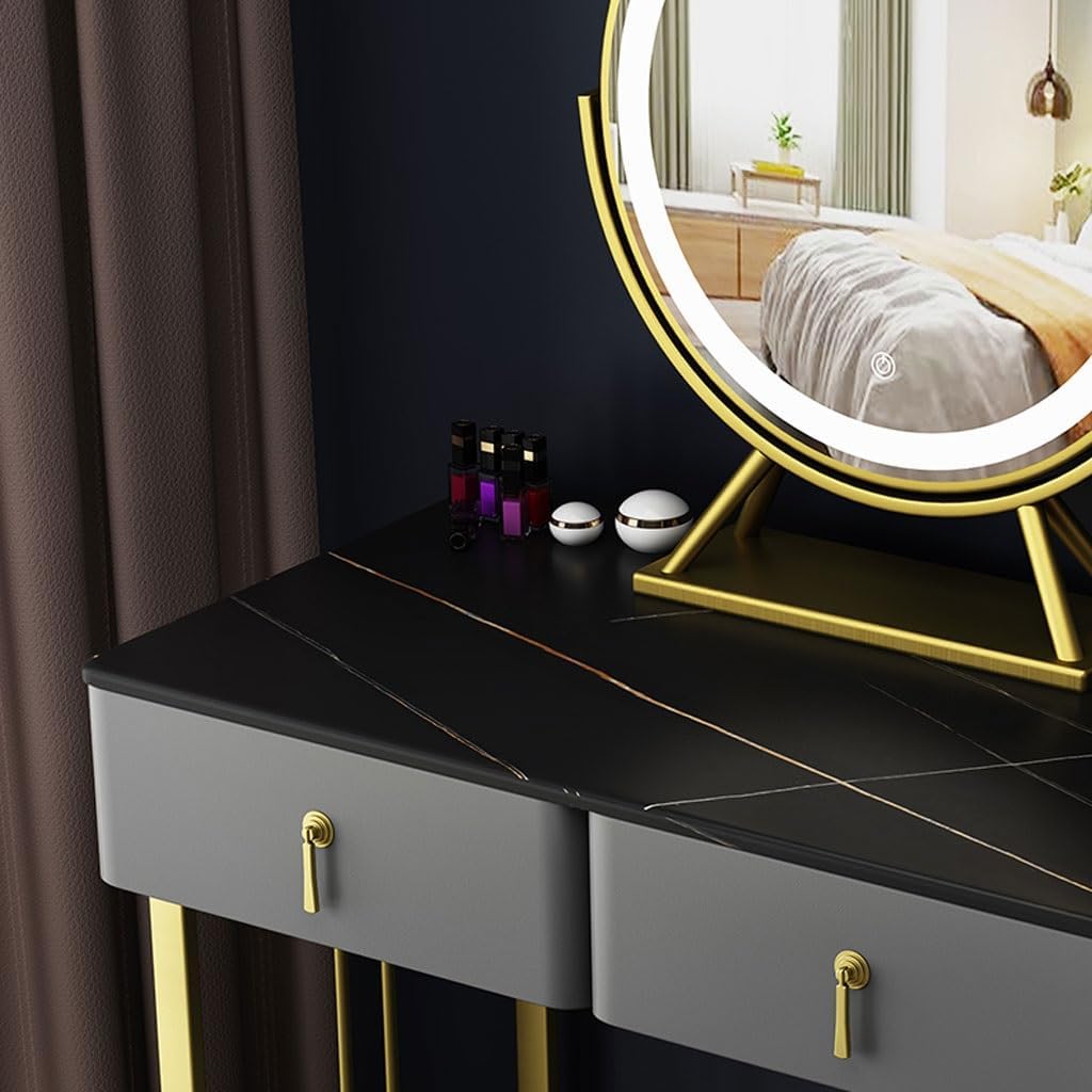 Vanity Desk Nordic Modern Minimalist Dressing Table Small Mini Storage Cabinet Integrated Solid Wood